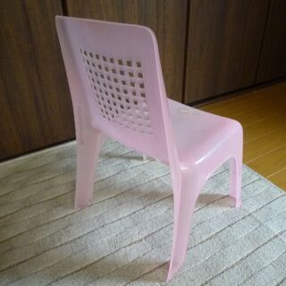 子供用　椅子【ピンク】の画像