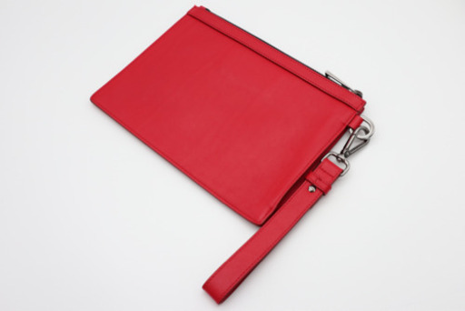 《JIMMY CHOO/スタースタッズ クラッチバッグ》ABランク レッド 美品