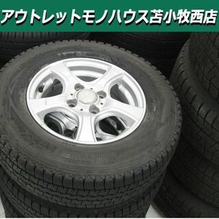 スタッドレスタイヤ ホイール付き 4本セット 165R13 LT 商用 2016年製 DUNLOP ウィンターマックス SV01 冬タイヤ 苫小牧西店