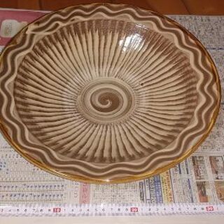 小鹿田焼　大皿　32cm