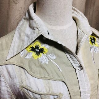 マウジー　7分袖シャツ　難あり　MOUSSYの画像