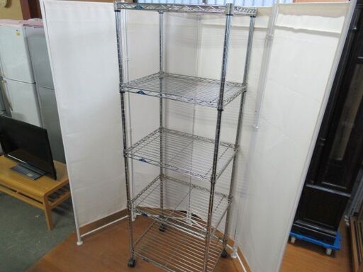 J1556/スチールラック/メタルラック/オーディオラック/収納/キャスター付き/中古品/
