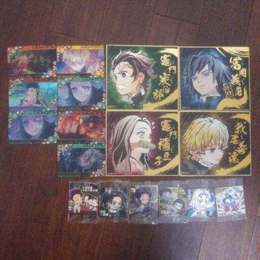 鬼滅の刃☆色紙、シール、カードセット