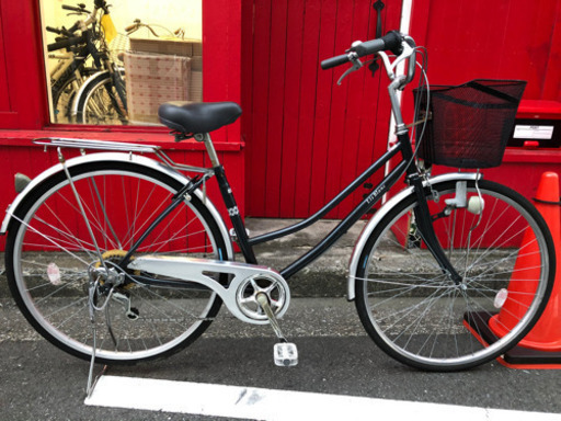 No.126【６段LEDノーマルライト】 ★激安★変速ギア6段 LEDノーマルライト  27インチ 軽整備済み 防犯登録