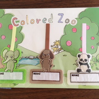 アイロンネームタグ🐘🐶🐼