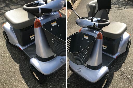 ☆彡⑧suzuki スズキ製・電動車いす・車椅子!バッテリー新品付!!!福祉用品。介護用品。セニアカー。シニアカー。免許不要・簡単操作