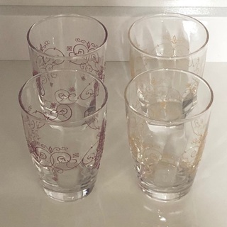 ガラス食器4個　(あげます)