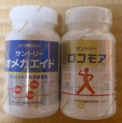 【新品未開封】サントリー　オメガエイド  ロコモア　お得なセット サントリーウエルネス DHA&EPA＋セサミンEX オメガ脂肪酸 120粒＋ 