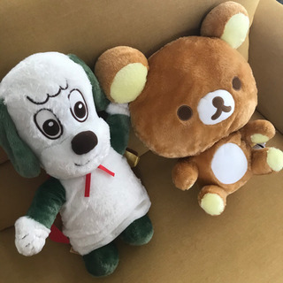わんわんとリラックマ　ぬいぐるみ