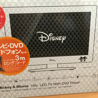 ミッキー&ミニーDVD内蔵地デジテレビ　19インチ