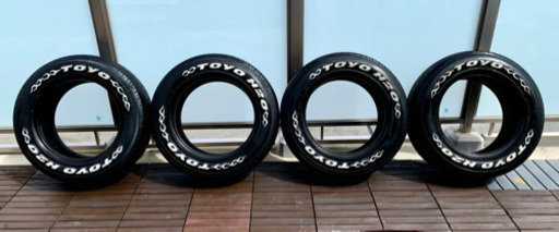 トーヨータイヤ TOYO Ｈ20 215/65R16 109/107R 4本セット ホワイトレター 中古 ハイエース