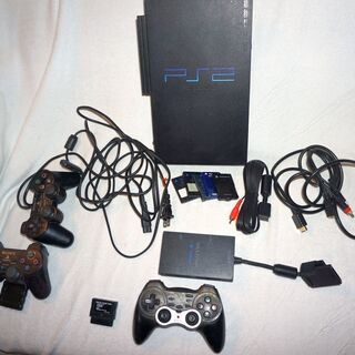 PS2 HDD起動120GB, コントローラ（有線１、無線２）メ...
