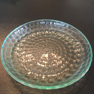 2枚組 ガラス　丸皿 19cm【A】無料の画像