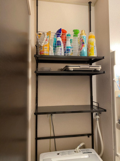 【値下げ済！良品◎】調節可能ランドリーラック/3段