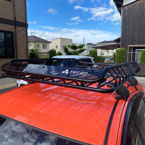 【取引中】Terzo EA312 ルーフバスケットラックワイドロング おまけ付