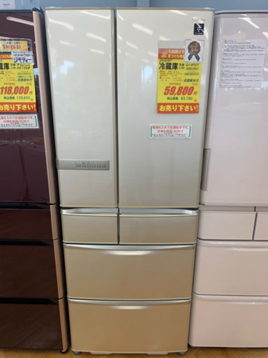 値下げ再出品！SHARP製★515L大型冷蔵庫★6ヵ月間保証付き★近隣配送可能