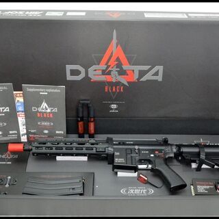 中古美品 東京マルイ 次世代電動ガン HK416 DELTA Black デルタカスタム ブラック バッテリー付き