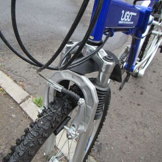 札幌市◇折りたたみ クロスバイク / ダブルサス 18段変速◇片山右京