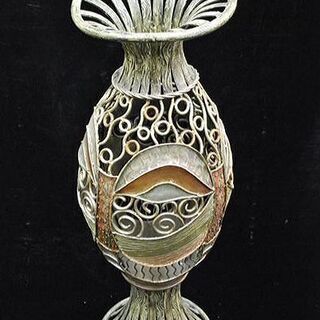 AR】ロココ調デザイン アンティーク アイアン オブジェ H126.5cm