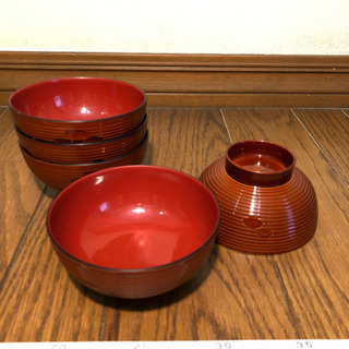 お味噌汁用の茶碗5個
