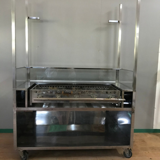 露店屋台移動式、たこ焼き器付台