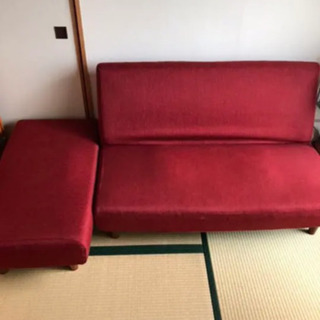 【〆切】ニトリ　ソファベッド　オットマン