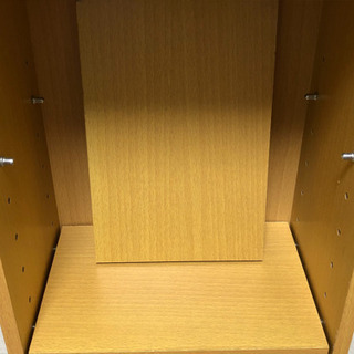【値下げ】山善 CDラック 本棚 木製 スリムの画像