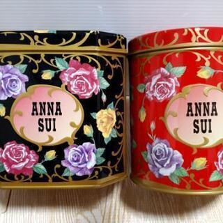 アナスイ缶ケース2個セット★バラ柄花柄★小物入れ★収納ケース★化...