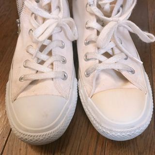色に難あり⭐︎コンバース/ハイカット/サイドジッパーの画像