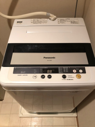 <更に値下げしました>美品　Panasonic 全自動洗濯機(5kg) 説明書保証書あり