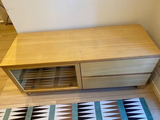 無印良品　テレビボード　タモ材