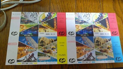 姫路セントラルパーク入場券 大人2枚 子供1枚 幼児1枚 11月31日期限 郵送対応可能