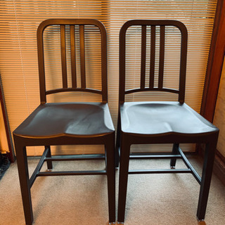 2脚セット　EMECOエメコ 111 NAVYCHAIR ネイビーチェア　美品の画像