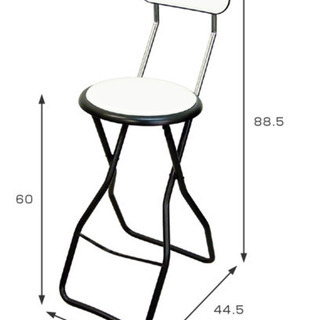 日本製　折りたたみチェア　カウンターチェアの画像