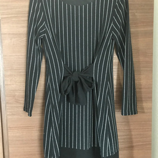 レディース　秋冬ワンピース　黒