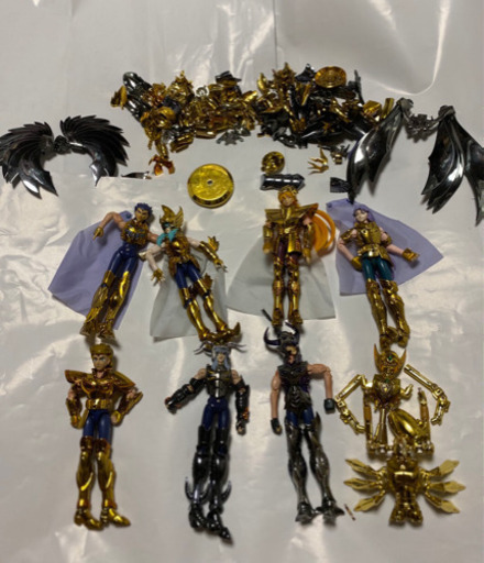 聖闘士星矢フィギュア、超合金、8体セット