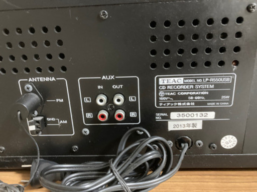 TEAC LP-R550USBターンテーブル・カセットプレーヤー付CDレコーダー