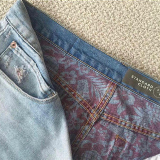 ★デニム ダメージ★ハーフパンツ　Hawaii購入の画像