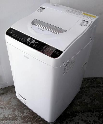 乾燥付き　全自動洗濯機　シャープ　カビない穴無しドラム