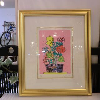 【真作】【中古美品】PAUL AIZPIRI ポール・アイズピリ リトグラフ 直筆サイン有 エディション有 20/120 静物画 版画 額付