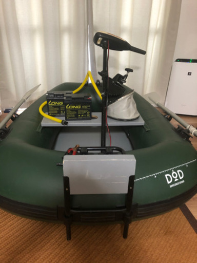 バスフローターボート 、エレキ、バッテリー付き