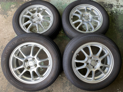 175/65R15・REGNO アルミホイール4本セット・フィットヴィッツポルテなどに