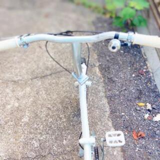 ★超レア★(*^▽^)/★オシャレ*☆最終値下げ💴⤵️♪可愛い❤️★SoftBank★ OTOUSAN・BIKE★折りたたみ自転車★ホワイト美品★の画像