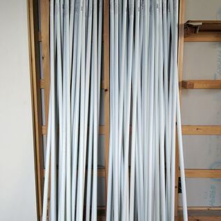 のぼり竿 エコポール 白 2段伸縮式3mポール 看板類 店頭用品の画像