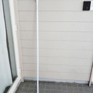 のぼり竿 エコポール 白 2段伸縮式3mポール 看板類 店頭用品の画像