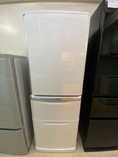 冷蔵庫 三菱 MITSUBISHI MR-C34A-W 2017年製 3D 335L 白 中古品