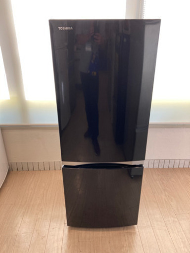 【12ヶ月安心保証付】TOSHIBA 2ドア冷蔵庫　153L
