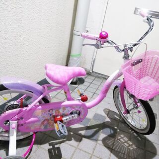 ほぼ新品☆早いもの勝ち‼！　ディズニー　子供用自転車16インチ　...