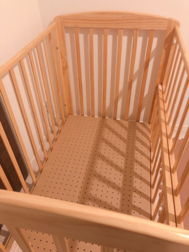 KATOJIベビーベッド + ベビー布団10点セット お買い得！　美品