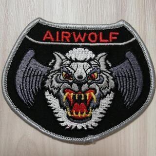 AIRWOLF　超音速攻撃ヘリ　　エアーウルフ　フライトジャケットワッペン　【希少品】の画像